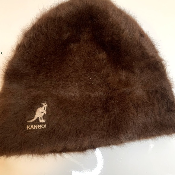 Kangol vintage beanie brown hairy one size stretch - Picture 1 of 4